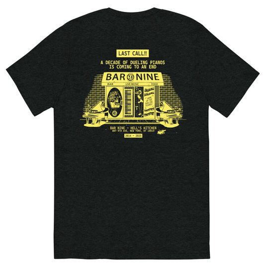 Bar Nine “Last Call” Tee – Farewell Edition - Black+Yellow