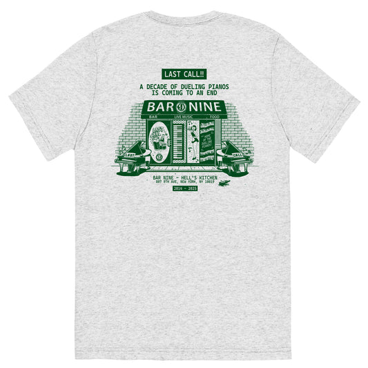 Bar Nine “Last Call” Tee – Farewell Edition - Grey+Green